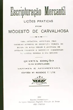 Livro Escripturação Mercantil - Resumo, Resenha, PDF, etc.