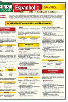 Livro Espanhol 1. Gramática - Resumo, Resenha, PDF, etc.