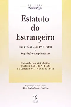 Livro Estatuto Do Estrangeiro - Resumo, Resenha, PDF, etc.