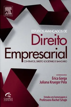 Capa do livro Estudos Avançados de Direito Empresarial. Contratos, Direito Societário e Bancário