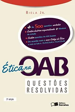 Livro Ética na OAB. Questões Resolvidas - Resumo, Resenha, PDF, etc.