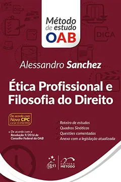 Livro Ética Profissional e Filosofia do Direito - Série Método de Estudo OAB - Resumo, Resenha, PDF, etc.
