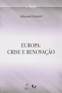 Capa do livro Europa. Crise e Renovação