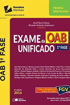 Livro Exame da OAB Unificado Primeira Fase. Todas as Disciplinas do Exame da Ordem - Resumo, Resenha, PDF, etc.