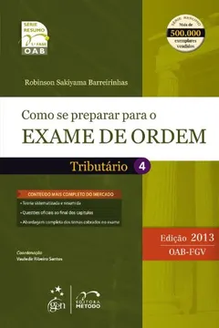 Livro Exame De Ordem. 1ª Fase. Tributário - Resumo, Resenha, PDF, etc.