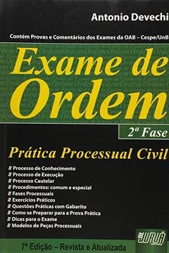 Livro Exame de Ordem. 2ª Fase. Prática Processual Civil - Resumo, Resenha, PDF, etc.