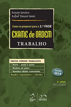 Livro Exame De Ordem. 2ª Fase. Trabalho - Resumo, Resenha, PDF, etc.