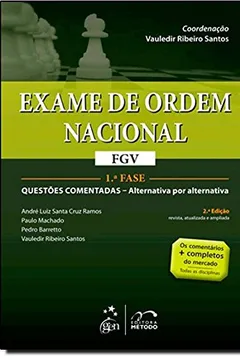 Capa do livro Exame De Ordem Nacional. FGV. 1ª Fase