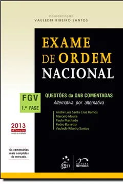 Livro Exame De Ordem Nacional. FGV. 1ª Fase - Resumo, Resenha, PDF, etc.