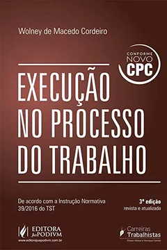 Livro Execução no Processo do Trabalho - Resumo, Resenha, PDF, etc.