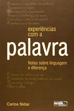 Livro Experiencias Com A Palavra - Resumo, Resenha, PDF, etc.