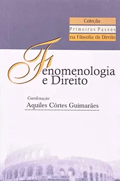 Capa do livro Fenomenologia E Direito