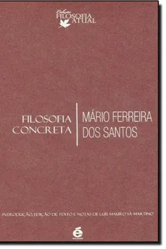 Livro Filosofia Concreta - Resumo, Resenha, PDF, etc.
