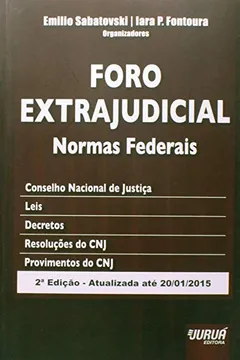 Livro Foro Extrajudicial. Normas Federais - Resumo, Resenha, PDF, etc.