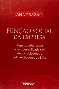 Capa do livro Função Social Da Empresa