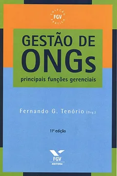 Capa do livro Gestão de ONGs. Principais Funções Gerenciais
