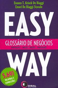 Capa do livro Glossário de Negócios. Português-Inglês/Inglês-Português. Easy Way