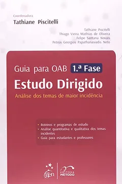 Livro Guia Para OAB 1ª Fase. Estudo Dirigido. Análise dos Temas de Maior Incidência - Resumo, Resenha, PDF, etc.