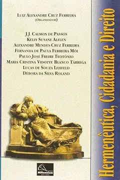 Capa do livro Hermenêutica, Cidadania e Direito