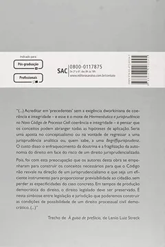 Livro Hermenêutica e Jurisprudência no NCPC. Coerência e Integridade - Resumo, Resenha, PDF, etc.