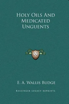 Livro Holy Oils and Medicated Unguents - Resumo, Resenha, PDF, etc.
