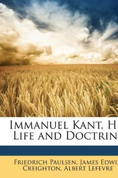 Livro Immanuel Kant, His Life and Doctrine - Resumo, Resenha, PDF, etc.