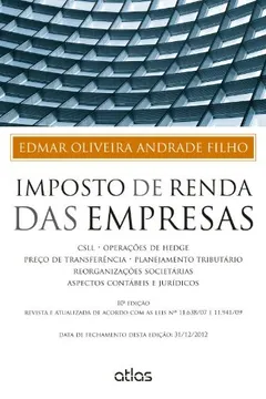 Livro Imposto De Renda Das Empresas - Resumo, Resenha, PDF, etc.