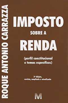 Livro Imposto Sobre A Renda - Resumo, Resenha, PDF, etc.