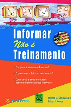 Livro Informar não É Treinamento - Resumo, Resenha, PDF, etc.