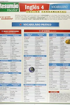 Livro Inglês 4 . Vocabulário - Resumo, Resenha, PDF, etc.