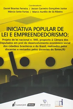 Livro Iniciativa Popular de Lei e Empreendedorismo - Resumo, Resenha, PDF, etc.