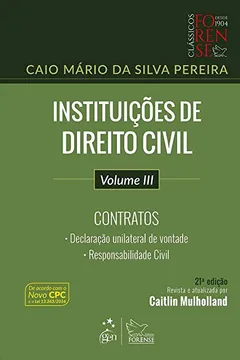 Livro Instituições de Direito Civil. Contratos - Volume III - Resumo, Resenha, PDF, etc.