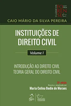 Livro Instituições de direito civil: introdução ao direito civil, teoria geral do direito civil (Volume 1) - Resumo, Resenha, PDF, etc.