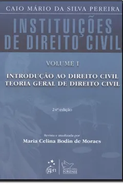 Livro Instituições De Direito Civil. Introdução Ao Direito Civil - Volume 1 - Resumo, Resenha, PDF, etc.