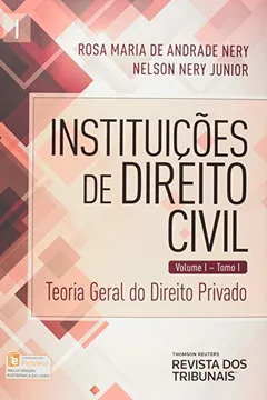 Livro Instituições de Direito Civil. Teoria Geral do Direito Privado - Tomo I. Volume 1 - Resumo, Resenha, PDF, etc.