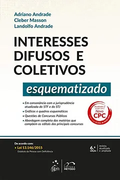 Livro Interesses Difusos e Coletivos Esquematizado - Resumo, Resenha, PDF, etc.