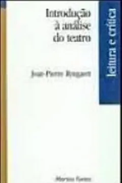 Livro Introdução A Analise Do Teatro - Resumo, Resenha, PDF, etc.