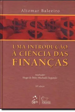 Capa do livro Introdução À Ciência Das Finanças, Uma
