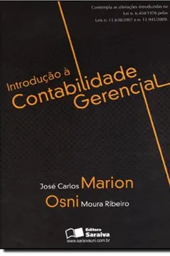 Livro Introdução à Contabilidade Gerencial - Resumo, Resenha, PDF, etc.