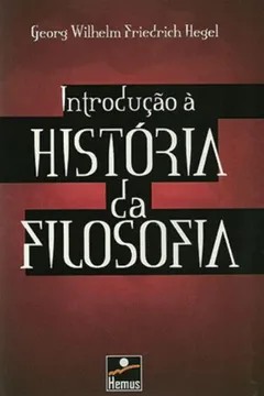 Capa do livro Introdução a História da Filosofia
