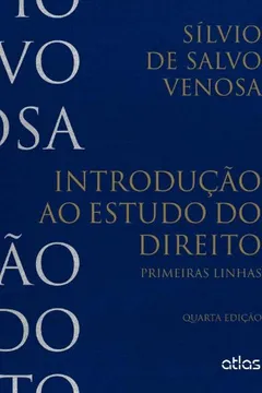 Livro Introdução ao Estudo do Direito. Primeiras Linhas - Resumo, Resenha, PDF, etc.