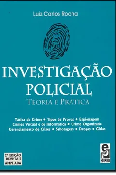 Capa do livro Investigação Policial. Teoria e Prática