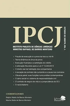 Livro IPCJ: Instituto Paulista de Ciências Jurídicas Ministro Raphael de Barros Monteiro - Resumo, Resenha, PDF, etc.