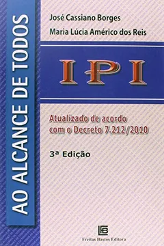 Livro IPI ao Alcance de Todos - Resumo, Resenha, PDF, etc.