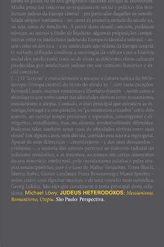 Livro Judeus Heterodoxos - Resumo, Resenha, PDF, etc.