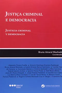 Capa do livro Justiça Criminal E Democracia