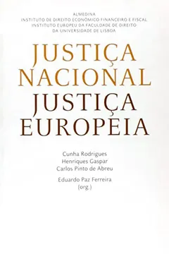 Capa do livro Justiça Nacional. Justiça Europeia