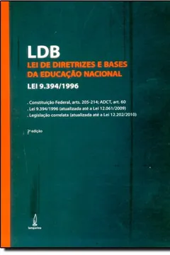 Livro LDB. Lei De Diretrizes E Bases Da Educação - Resumo, Resenha, PDF, etc.