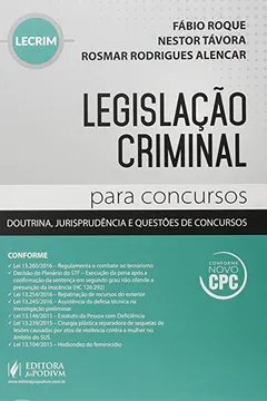 Livro Legislação Criminal Para Concursos - Doutrina, Jurisprudência e Questões de Concursos - Resumo, Resenha, PDF, etc.