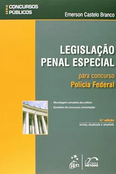 Livro Legislação Penal Especial Para Concurso. Policia Federal - Série Concursos Públicos - Resumo, Resenha, PDF, etc.
